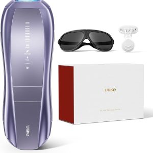 Ulike Laser Hair Removal Device Air 10 Ipl Gift for Women and Men, Ice Cool and Permanent Hair Reduction for Nearly Painless, Dual Lights, Skin Sensor & USHR Mode Hair Removal in 10mins from Home